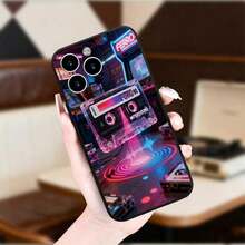 Cyberpunk Case, Transpart Cassette With Neon Glow In Arcade, Retro-Futuristic.Halloween Accessories.2025 - Mix Color 4 - View 3