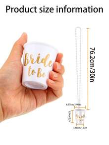 Beaded Cup Necklace - Suitable For Singles Party, Beer Festival, Carnival, Etc. - Plastic Cup Party Supplies And Small Gifts, Quirky Party Decorations And Party Accessories,Beach,Wedding - Multicolor - View 4