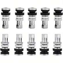 2pcs/4pcs/10pcs Válvulas de Rueda de Acero Inoxidable Duraderas de 3.2cm para Motocicleta - Accesorios para Neumáticos Tubeless Impermeables - 4 piezas - Ver 9