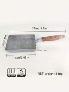 1 tigaie antiaderentă, design modern minimalist, material din aliaj de aluminiu, mâner robust, disipare rapidă a căldurii, ușor de curățat, potrivită pentru plită cu inducție și aragaz, pentru bucătărie, apartament, uz casnic - Multicolor - Vizualizare 13