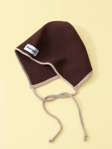 1顶儿童帽子，复古西部针织帽，可爱护耳系带帽，百搭，适合日常佩戴。 - A - 查看 4