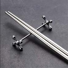 金属筷架 厨房餐桌装饰 勺叉架 餐具筷子枕 - 彩色 - 查看 4