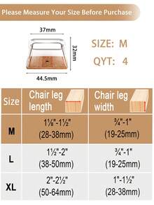 4/8/16/24 件矩形椅腿地板保护垫，硬木地板家具垫，椅腿家具滑块，硅胶椅腿盖，防止地板刮擦并减少噪音，适用于餐厅、酒店、咖啡厅（棕色） - 長方形-淺棕 - 查看 20