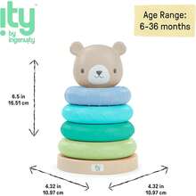 ¡RecomendadoIngenuity Juguete Didáctico con 4 Aros Apilables de Oso¡Top de Temporada - 1 - Ver 5