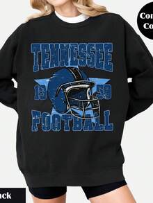 Vintage Tennessee Football Shirt 1Comfort Colors Retro Game Day Tee (2) - màu đen - Xem 1