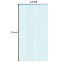 1 PC Beaded Curtain Wall Panel Fringe Window Room Divider Blind Bedroom Decorative Tassel Screen Ribbon Strings Strip Thread Screen For Home, Wedding, Cafe (39"X79")) - Blue - View 5