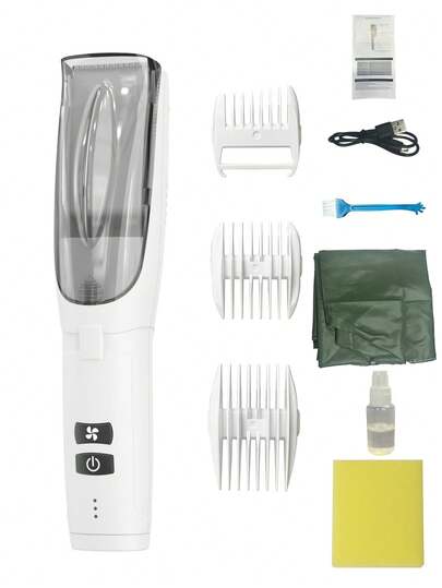 Kabellose Ladung Haarschneidemaschine - langanhaltend Akku, leiser Motor mit Edelstahlklingen, Mehrfachlängeneinstellungen für hautfreundliche Verwendung. Ideal für Heim-/Salongebrauch, geeignet für Herren- und Kinderhaarschnitte.