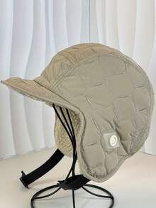 新款护耳帽，男女通用加厚抓绒冬季帽，适合滑雪、骑行等户外运动，飞行员帽