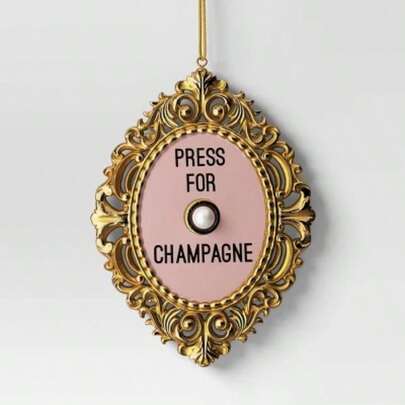 Press Champagne Ornament -