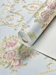 1pc Self-Adhesive Wallpaper, Warm Girl's Bedroom Wallpaper Wall Sticker, 3D Stereoscopic Wall Decal, Room Background Wall - Multicolor - View 20