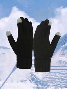 4/1 Đôi Găng tay thể thao ngoài trời cảm ứng dành cho bé trai và bé gái mùa thu đông, Găng tay dứa, Găng tay ấm chống gió và chống lạnh, Găng tay học sinh, Găng tay đạp xe, Găng tay trượt tuyết (Phù hợp cho trẻ từ 8-16 tuổi) - Nhiều màu - Xem 16