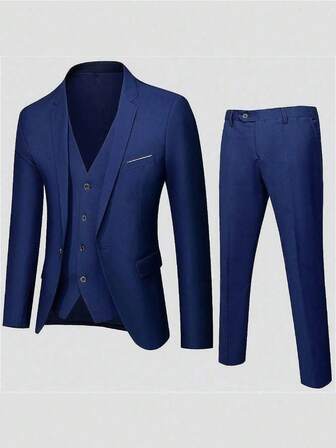 Men's Suit Two-Piece Suit Korean Version Slim Suit Men's Business Professional Dress Best Man Groom Wedding Dress