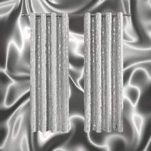 Juego de Cortinas Grises con Ollaos para Barra - Gris - Ver 5