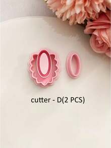 Geometric Shaped Polymer Clay Cutter Set, 2/10Pcs Boho Geometric Fimo Cutters Jewelry DIY Series, Create Unique Handmade Designs, Mother's Day Gift For Her. - Pink - View 13