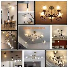 LIGHT HOUSE 2-6 件透明玻璃 G45 复古装饰 LED 灯泡,220V-240V,4W-6W,2700K 暖白光,仿古 LED 灯丝灯,育儿室浸入式 LED 灯,魔杖灯,甲板灯,万圣节浸入式 LED 灯,小球形灯泡,4.5 厘米 X 6.79 厘米,E14/E27 底座可选(不可调光),适用于家用 LED 灯泡 - 黃色 - 查看 10