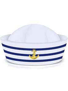Women's Hat Combo, Costume Accessories Set, Cosplay Props - Captain Hat, Sailor Hat, Scarf Combo, Suitable For Parties, Festivals - Multicolor - View 6