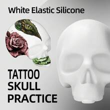 Silicone Skull Tattoo Practice Supplies, Makeup Accessories, DIY 3D Blank Embroidery Tattoo Artist Tattoo Supplies - Multicolor - View 7