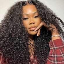 12A Curly Human Hair 3 Bundles 12 14 16 Inch 100% Unprocessed Brazilian Curly Hair Bundles Soft Remy Hair - Natural Black - 查看 6