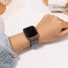 柔软透气的运动尼龙环带，兼容 表带 38MM 40MM 41MM 42MM 44MM 45MM 46MM 49MM，男女可调节表带，兼容 Series SE Ultra 10/9/8/7/6/5/4/3/2/1 - 風雲灰 - 查看 6