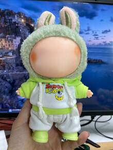 17 Cm Doll Clothing Set,Compatible With Labubu,Clothing Set Suitable For 6.7-Inch Doll Set, Fashionable And Unique Hooded Sweatshirt+Pants+Shoes Accessories, Suitable For First/Second/Third Generation Dolls To Play And Display ,Clothing Set Only,(Excluding Dolls) - Multicolor - View 16