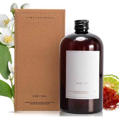 Esencia Ambiental Profesional para Aromaterapia y Difusor, 250 ML Esencia Ambiental Profesional para Difusores, Diseñado para Aromaterapia y Difusores (Té Blanco/almizcle/ámbar Gris, 250ML)