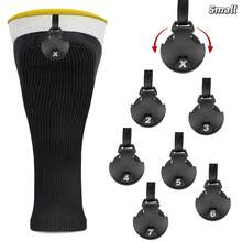 3pcs Golf Head Covers With Interchangeable Labels, Fits All Fairway And Driver Clubs, Golf Accessories - Yellow - View 5