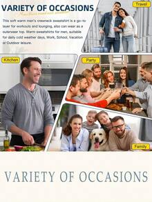 Winter Clothes For Women Christmas Outfit WomenMen's Casual Long Sleeve Round Neck Pullover Sweatshirt For Fall And Winter Spider Web Graphic Print Oversized Streetwear Sweatshirt Black Cotton Blend Comfortable Fashion Sweater For MenLoose And Comfortablesudaderas De Mujer - Black - View 5