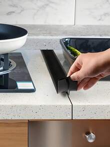 2pcs/1pc New T-Shaped Furnace Top Heat-Resistant Gap Strip, Silicone Filling Strip, Stove Gap Cover, Silicone Sealing Strip, Waterproof, Oil Proof, Dustproof Embedding Strip, Kitchen Gap Cover - Heat-Resistant, Heat-Resistant, Waterproof, Anti Fouling - Very Suitable For Kitchen Stove Gap And Keeping The Countertop Clean