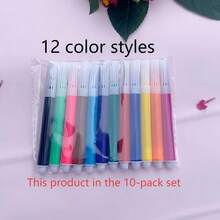 30pcs/Set Mini Marker Pens, 6/12 Colors, Portable, Suitable For Painting, Coloring, Marking, And Note-Taking