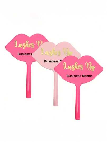 Personalized Eyelash Extension Mirror Prop, Customized Handheld Mirror Social Media Prop, Customized Name Gift, Portable Lip-Shaped Handheld Mirror Gift, Handheld Mirror Social Media Prop, Ideal Gift For Mother, Aunt, Grandmother, Daughter, Niece, Sister, Friend, Girlfriend, Wife, Bride, Bridesmaid, Godmother, Mom, Mother-In-Law, Colleague, Great For Holidays And Gifts