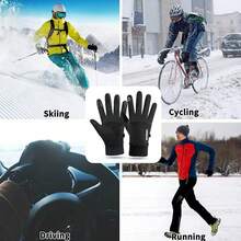 Winter Warm Gloves - Touch-Sensitive Gloves, Adjustable, Suitable For Outdoor Cycling, Riding, Fishing, Skiing, Cycling, And Other Outdoor Activities. - Blue - View 4
