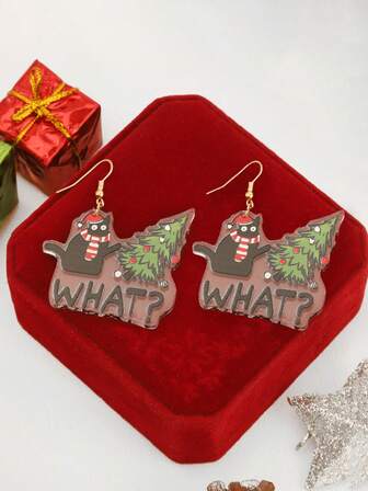 Nouveaux boucles d'oreilles de Noël, convenant pour le port hivernal, excellent cadeau pour les amis