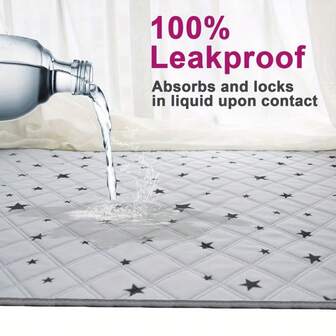 Washable Star-Shaped Printed Urine Pads, Waterproof, Anti-Slip And Reusable, Small Pet Hammock Bedding, Quick Super Absorbent Urine Pads, All-Season Style, Suitable For Rabbits, Hamsters, Guinea Pigs, Dogs, Cats And Other Small Animals, Diaper Training Urine Pads, Winter Frost-Proof And Comfortable Christmas Gifts, Pet Beds, Pet Cages And Home Decorations