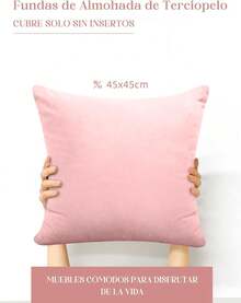 2 PCS Fundas De Almohada Cuadradas De Terciopelo Suave, 45 x45 cm Fundas De Cojines Decorativos De Otoño, para Decoración del Hogar Sofá, Sillón, Navidad,ogar de Campo - Amarillo - Ver 4