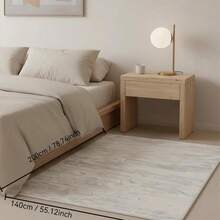 1PC Machine Washable Large - Size Modern Light Beige Textured Pattern Area Mat Rug Indoor Living Room Dining Room Decorative Rug With Stylish Light Beige Textured Pattern Design Durable Easy Clean Floor Mat For Home Decoration Kitchen Rug