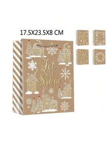 12 pezzi - Nuova confezione regalo natalizia Borsa regalo natalizia extra large a forma di cartone animato Borsa souvenir