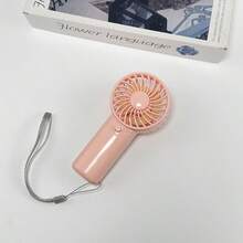 1pc 2-Battery Operated Mini Handheld Fan (Batteries Not Included), Comes With Lanyard. The Fan Runtime Depends On The Battery Capacity, Please Purchase High-Capacity Batteries. - Pink - View 6