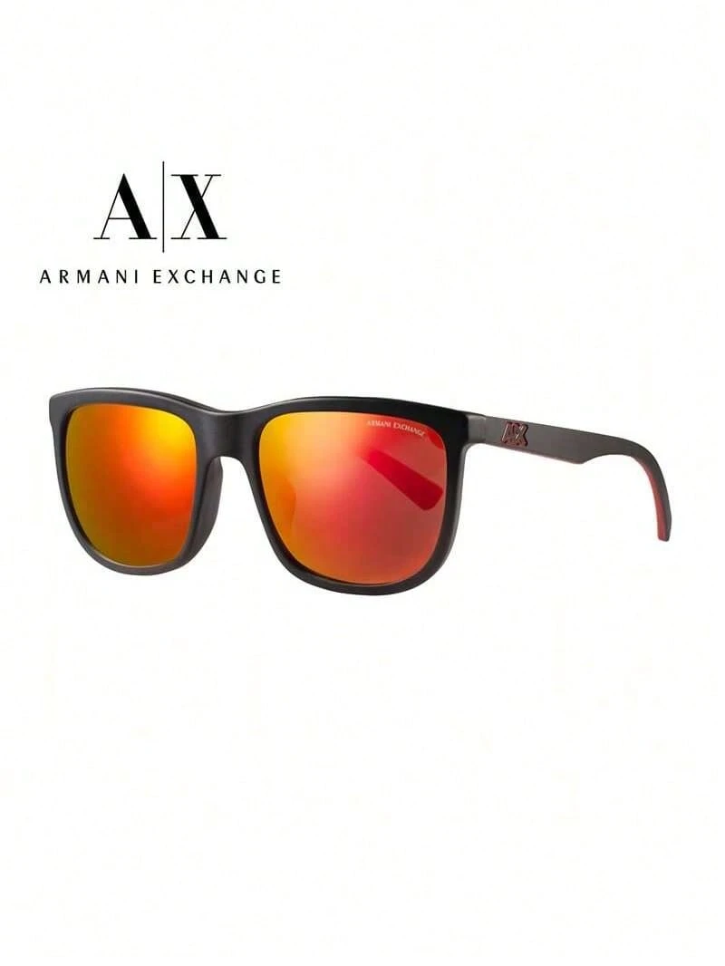 Armani 時尚男士太陽眼鏡 偏光鏡片技術 防反射光 優雅外觀設計 輕盈耐用 日常出遊搭配 0AX4093SF80786Q - 黑紅色 - 查看 1