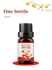 6pcs/1pc Christmas Essential Oil Set, Food Fragrance Oils, 10ml Aromatherapy Oils, Christmas Oils, Gingerbread House, Bedroom & Living Room Fragrance, Suitable For Scented Candles, Wax Melts, Diffuser Stones, Diffuser, Humidifier, Christmas - Multicolor - View 13