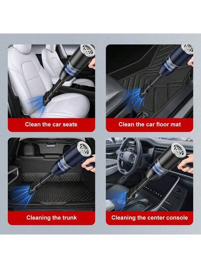 SOKANY Portable Wireless Stofzuiger Cleaner 3000PA High Power Mini Cleaner, In Compressor Blower Pump held Brushless Motor, USB Rechargeable (2000mAh) Large Capacity Lithium Battery, Cars, Homes, Offices, Camping, Computer Keyboard Notebook Cleaning Tools view 3