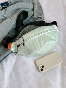 Laser Holographic Waist Bag, Unisex Versatile Crossbody Bag, Large Capacity Casual Chest Bag - A - View 4