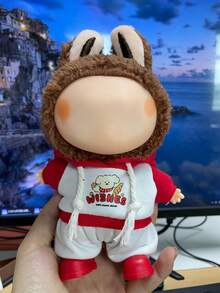 17 Cm Doll Clothing Set,Compatible With Labubu,Clothing Set Suitable For 6.7-Inch Doll Set, Fashionable And Unique Hooded Sweatshirt+Pants+Shoes Accessories, Suitable For First/Second/Third Generation Dolls To Play And Display ,Clothing Set Only,(Excluding Dolls) - Multicolor - View 8