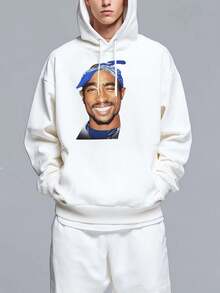 Men Zip-Up Hoodies - White - View 1