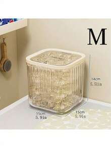 1个洗衣凝珠收纳整理盒 - 洗衣粉收纳盒/容器，按压式密封收纳盒，适用于洗衣凝珠、洗碗凝珠、洗衣液分配器，带密封弹出式盖子，方便洗衣房整理收纳（附赠小勺） - 彩色 - 查看 10