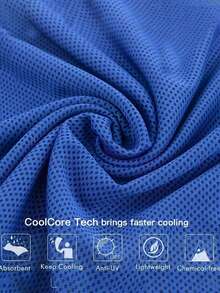 清凉运动毛巾 户外健身跑步毛巾 透气速干吸汗冷毛巾 颈部和面部冷毛巾 柔软透气 男女通用 适用于高尔夫、瑜伽、运动、健身房锻炼、露营等多种活动 健身必备清凉工具