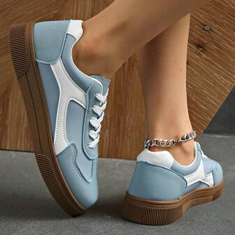 Women's Thick Sole Casual Sneakers, Breathable, Versatile, Comfortable Running Shoes, Spring/Autumn