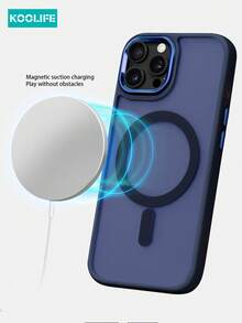 KOOLIFE 1件装苹果17英寸电镀磨砂磁吸保护壳，支持磁吸无线充电，防滑防摔，磨砂质感，摄像头凸起设计，超薄硬壳，PC+TPU材质，兼容 17 Pro Max/17/17 Pro/17 Air/16/16 Pro/16 Plus/16 Pro Max/11/11 Pro/11 Pro Max/12/12 Pro/12 Pro Max/13/13 Pro/13 Pro Max/14/14 Plus/14 Pro/14 Pro Max/15/15 Pro/15 Plus/15 Pro Max，S25 Ultra/24 Plus/23/22 - 藍色 - 查看 5