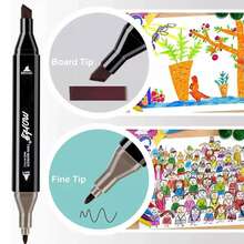 Set de Lápices de Colores y Marcadores Profesionales 48 Piezas - marcadores permanentes de alta intensidad con secado rápido, punta de fibra duradera,a prueba de fugas, ideales para dibujar, manga, letra, ilustración, | Regalo para Estudiantes.|Perfecta para Acción de Gracias/Navidad/Halloween| local almacén,envío local.