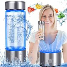 Latauar 420 ml Botella Generador de Agua Hidrogenada, Drinking Glass, Botella de Agua de Hidrógeno,áquina Ionizadora de Agua de Hidrógeno con Carga USB, En 3 Minutos Genera Agua Hidrogenizada - 1 - Ver 7