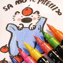 Metallic Marker 12/24/36/48/60 Double-Headed Glitter Pen - 彩色 - 查看 8